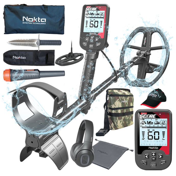 Nokta Score 3 Pro Pack Metal Detector PN: 11000808 + Seasoned Hunter Pack