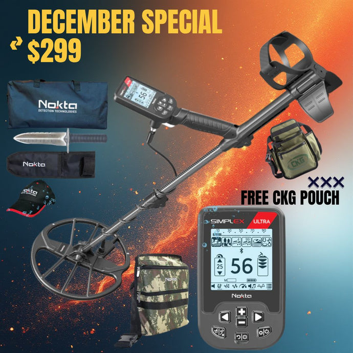 Nokta Simplex Ultra Metal Detector - Waterproof - 11000625 + Serious Beginner Pack
