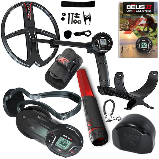 XP Deus II WS6 Master Metal Detector with 13