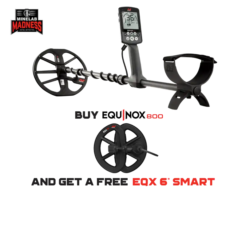Load image into Gallery viewer, Minelab Equinox 800 Metal Detector - 3720-0002 Waterproof + 6&quot; DD Coil
