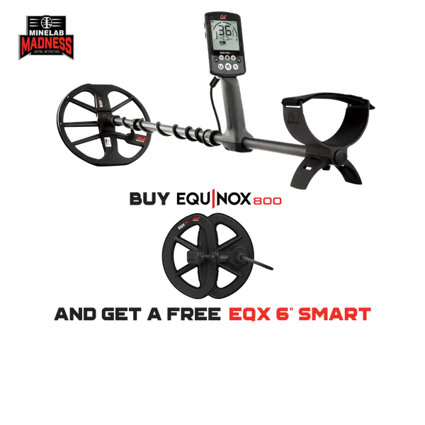 Minelab Equinox 800 Metal Detector - 3720-0002 Waterproof + 6" DD Coil