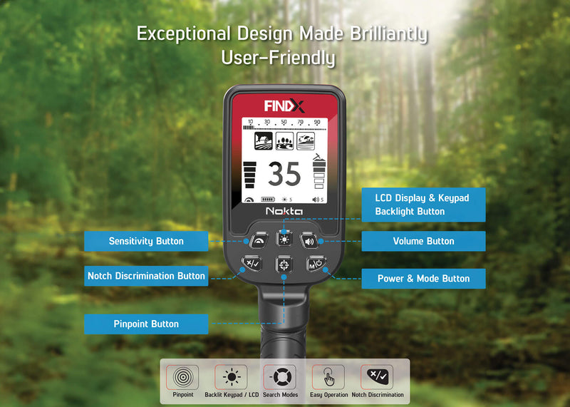 Load image into Gallery viewer, Nokta FindX Metal Detector
