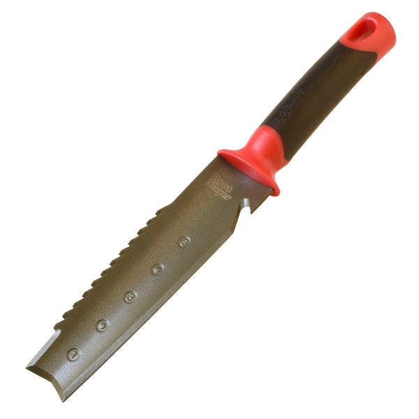 Radius Garden 17211 Root Slayer Soil Knife Shovel with Holster, Original Red